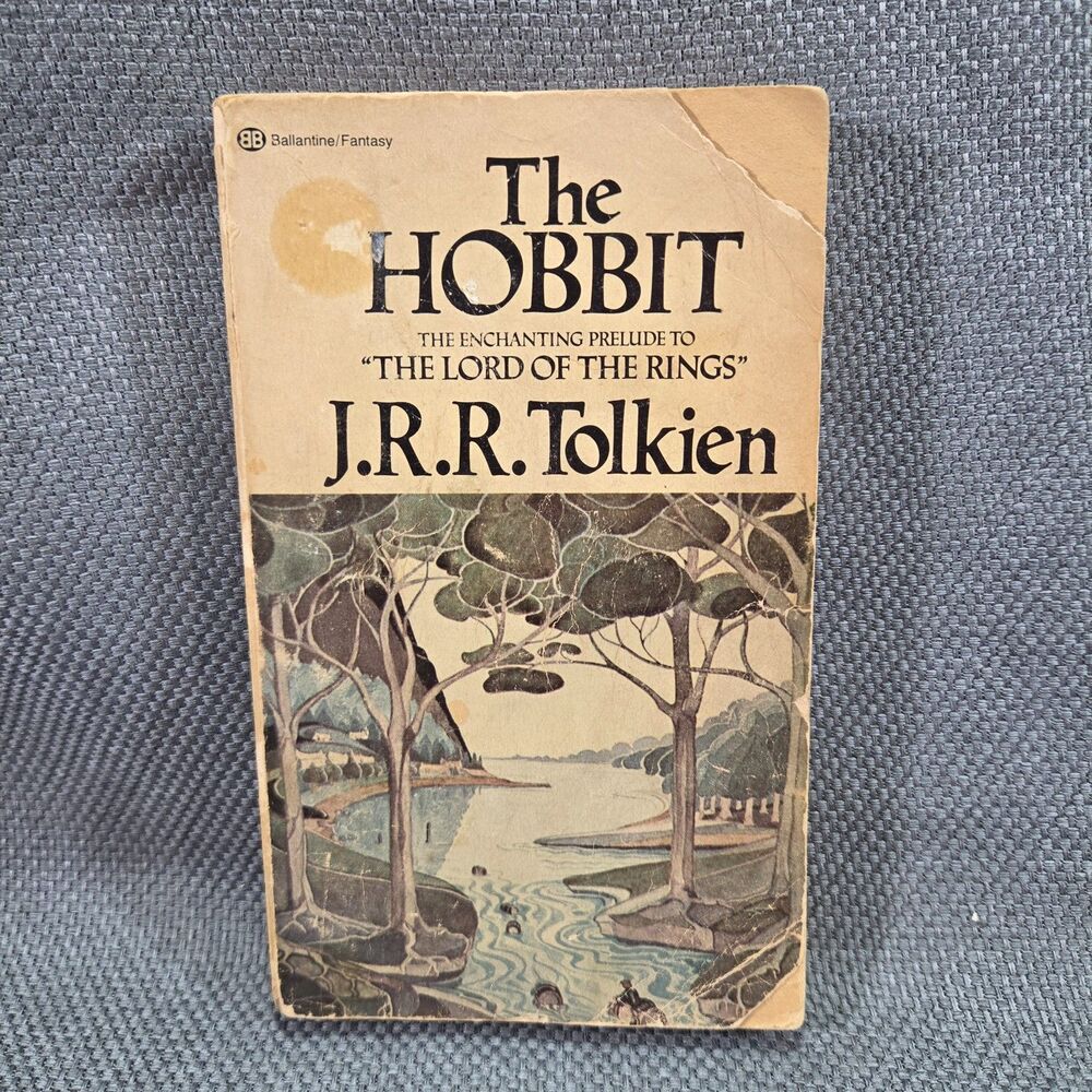 Vintage 1976 The Hobbit JRR Tolkien Ballantine Paperback 58th Printing